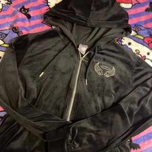 Y2K Velour Zip Up hoodie